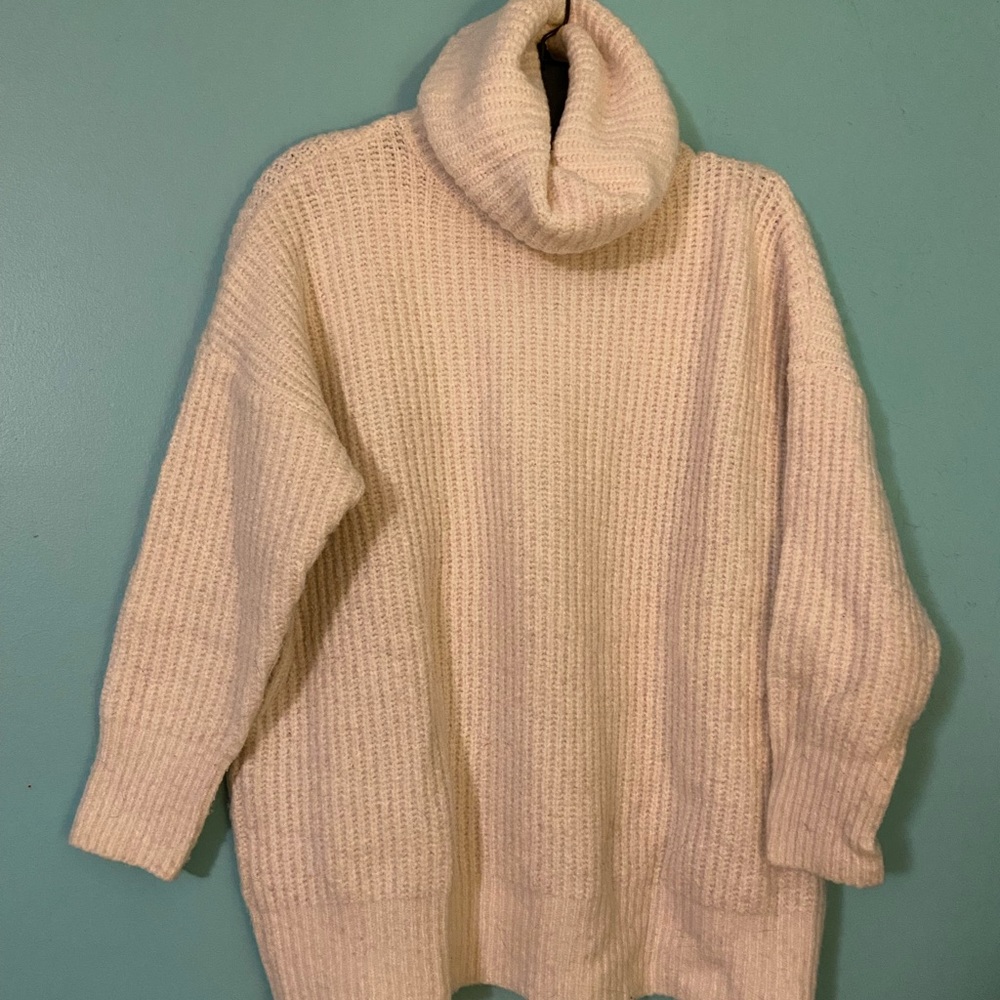 White Turtleneck Sweater